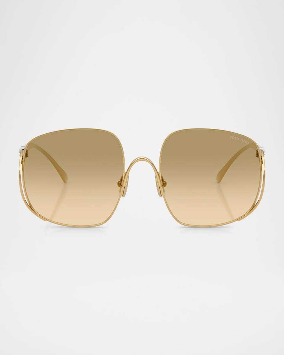 MU A57S Metal Square Sunglasses